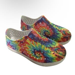 Toddler Rainbow Tie Dye Slip On Water Sneaker Shoes Size 11